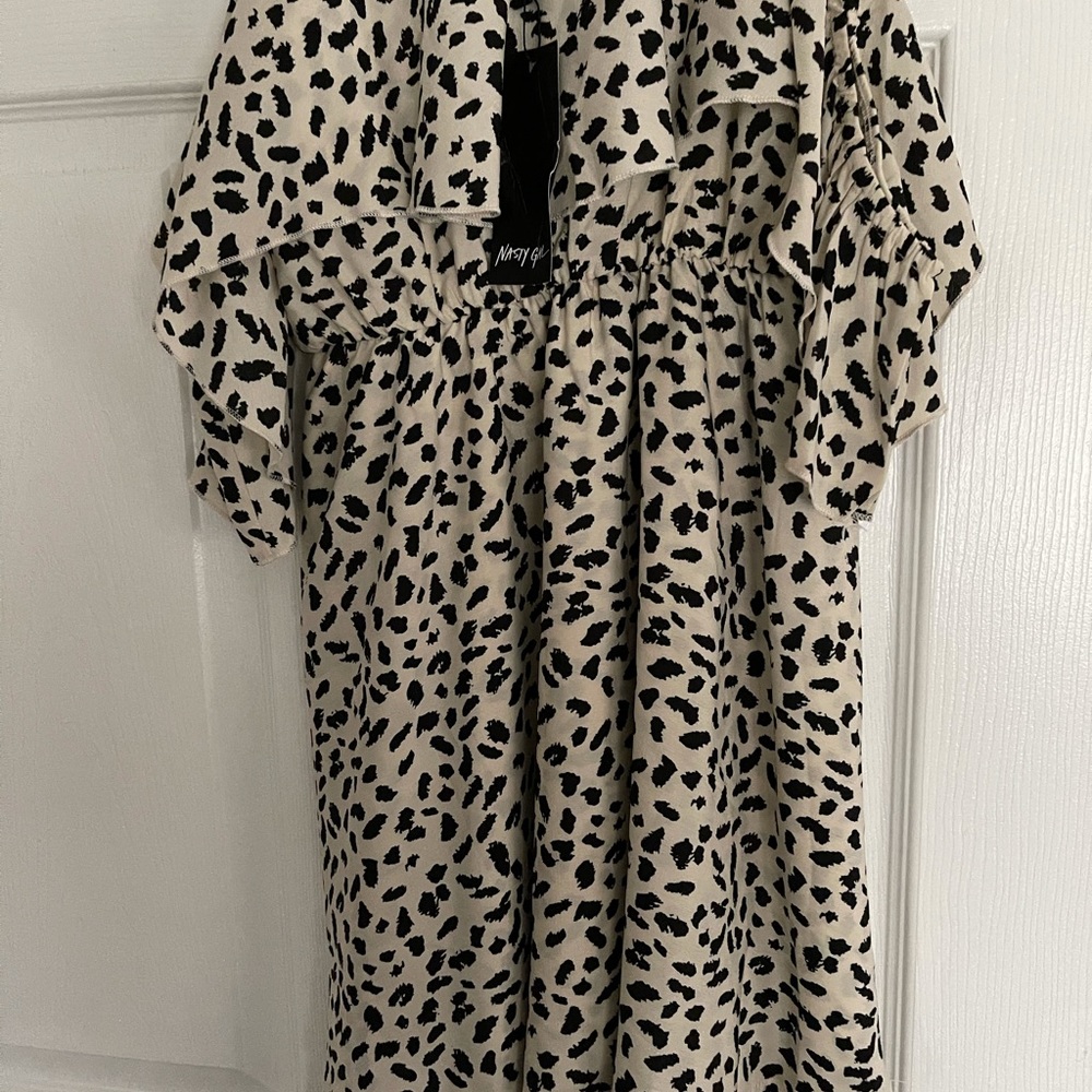 Cold shoulder mini dress